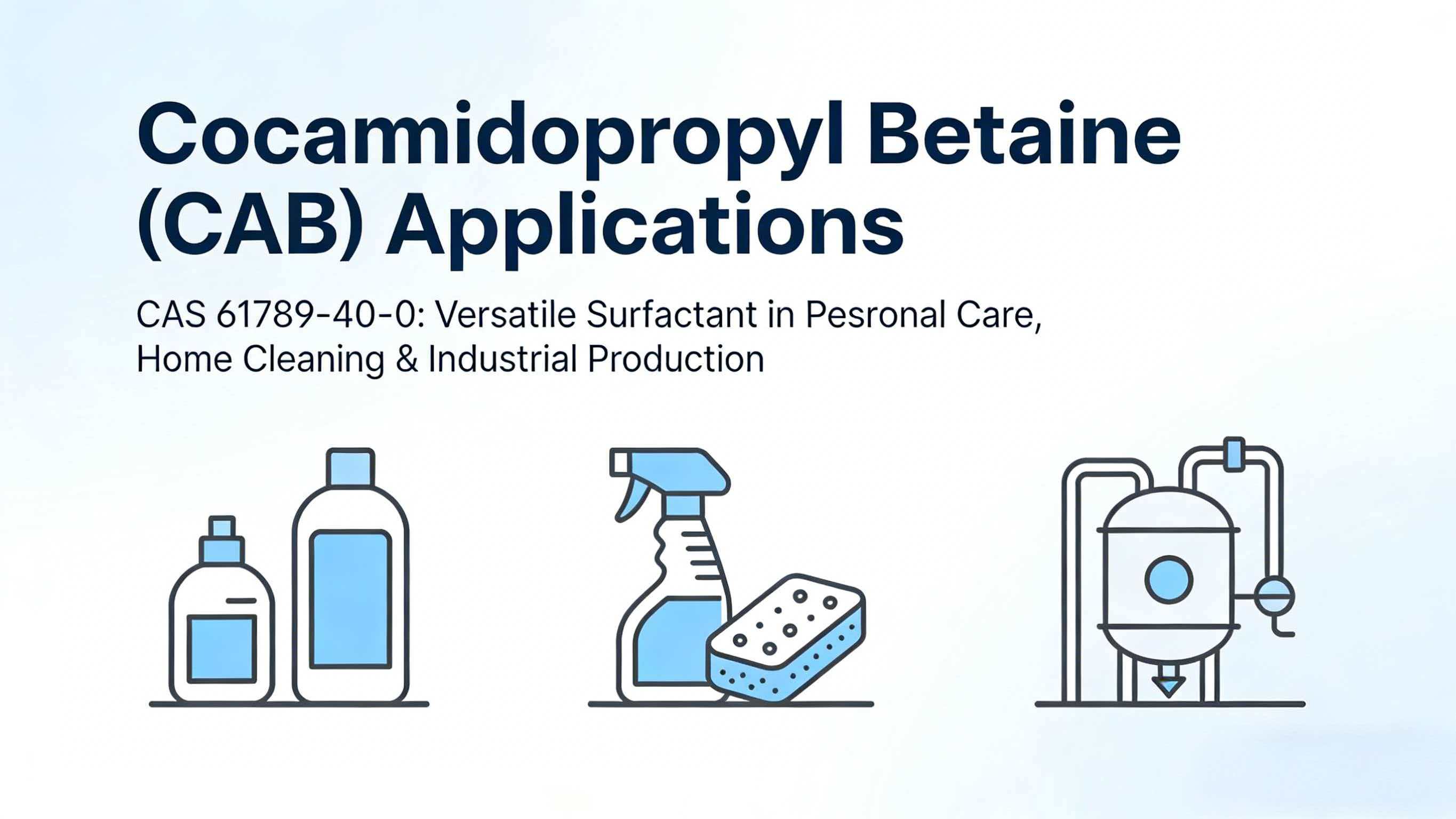 Cocamidopropyl Betaine (CAB): A Mild and Versatile Surfactant for Multiple Industries