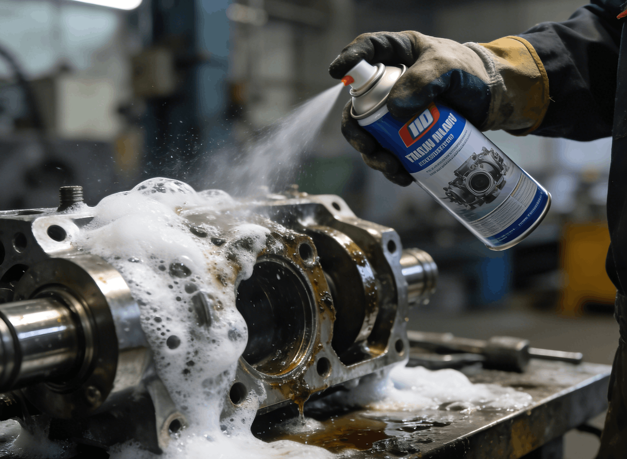 The application of cleaning agents